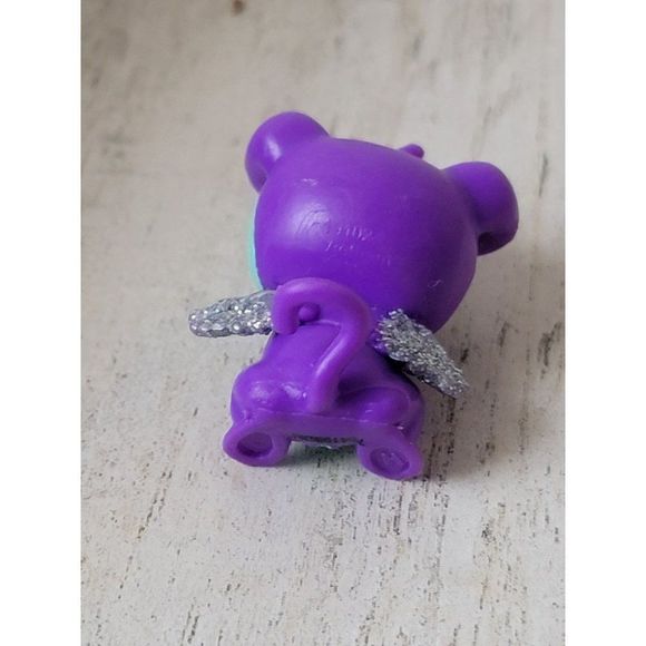 SML mini purple puppy dog glitter Wing Hatchimals toy figure - Picture 4 of 4